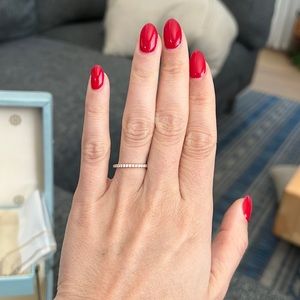 Rose gold and Diamond eternity band